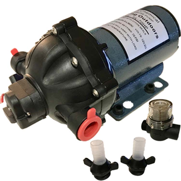 12 volt deckwash washdown pump Escaping Outdoors water pump