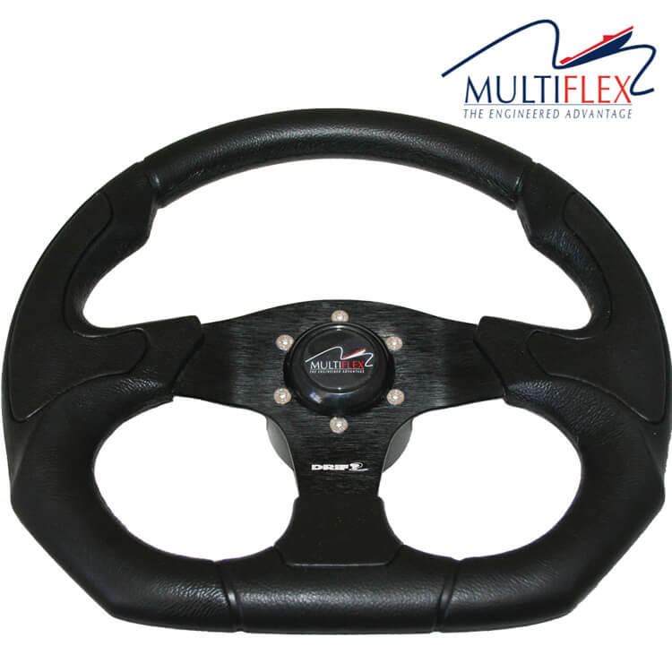 Multiflex Gamma 3 spoke 350mm soft grip sports boat steering wheel - Escaping Outdoors