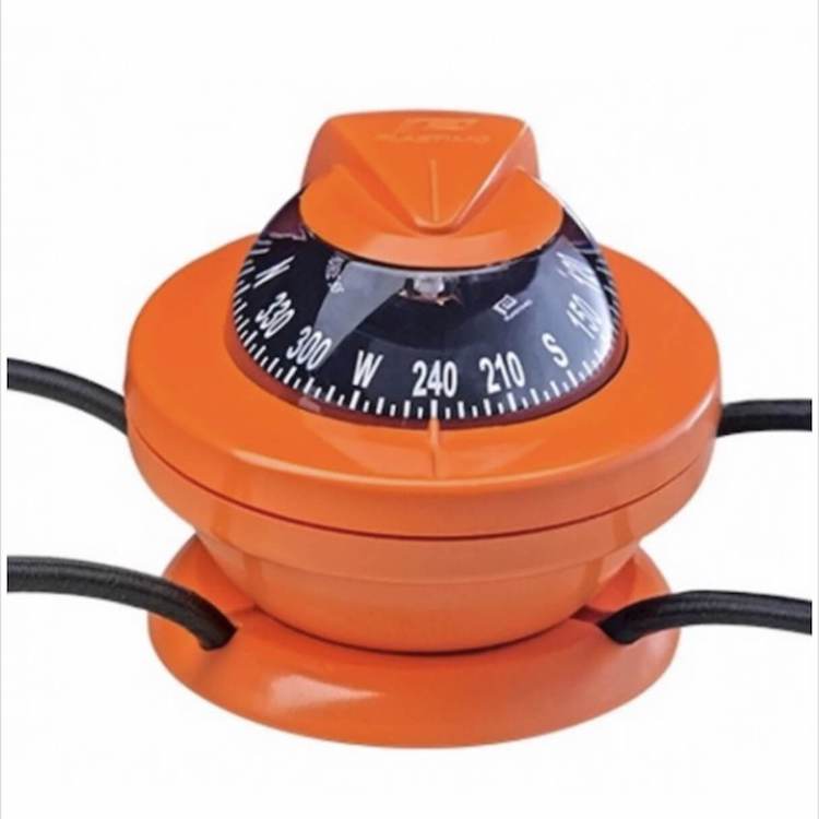 Plastimo kayak compass orange bracket mount black conical card - Escaping Outdoors