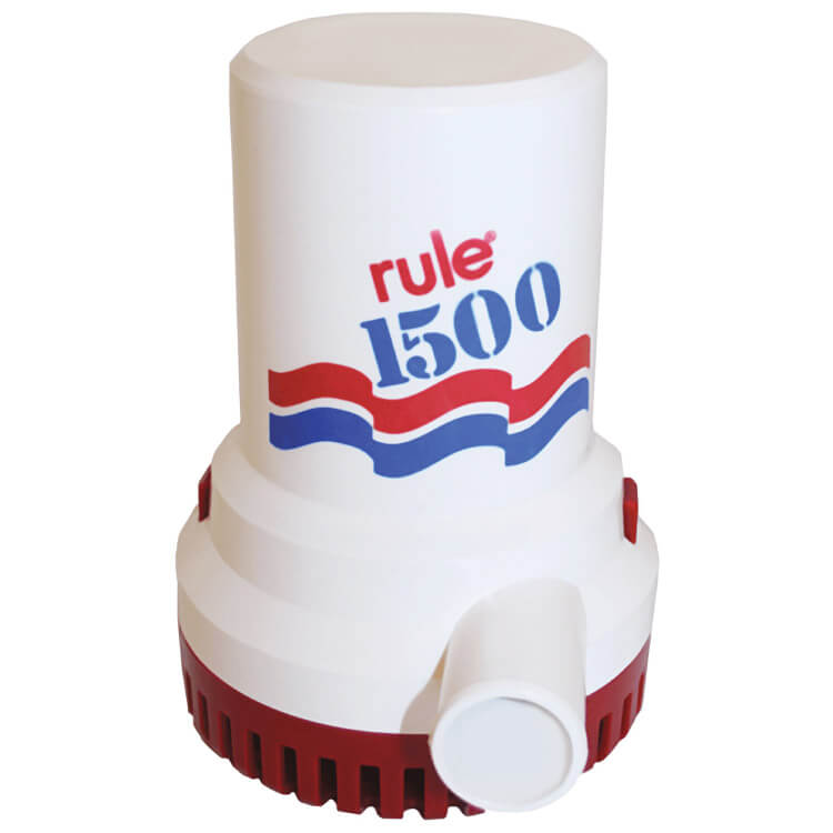 Rule 1500 24v marine grade boat bilge water transfer pump - Escaping Outdoors