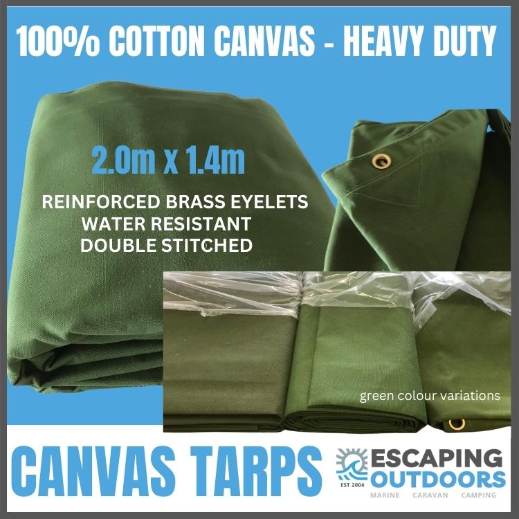  canvas tarp 2.0m x 1.4m Escaping Outdoors